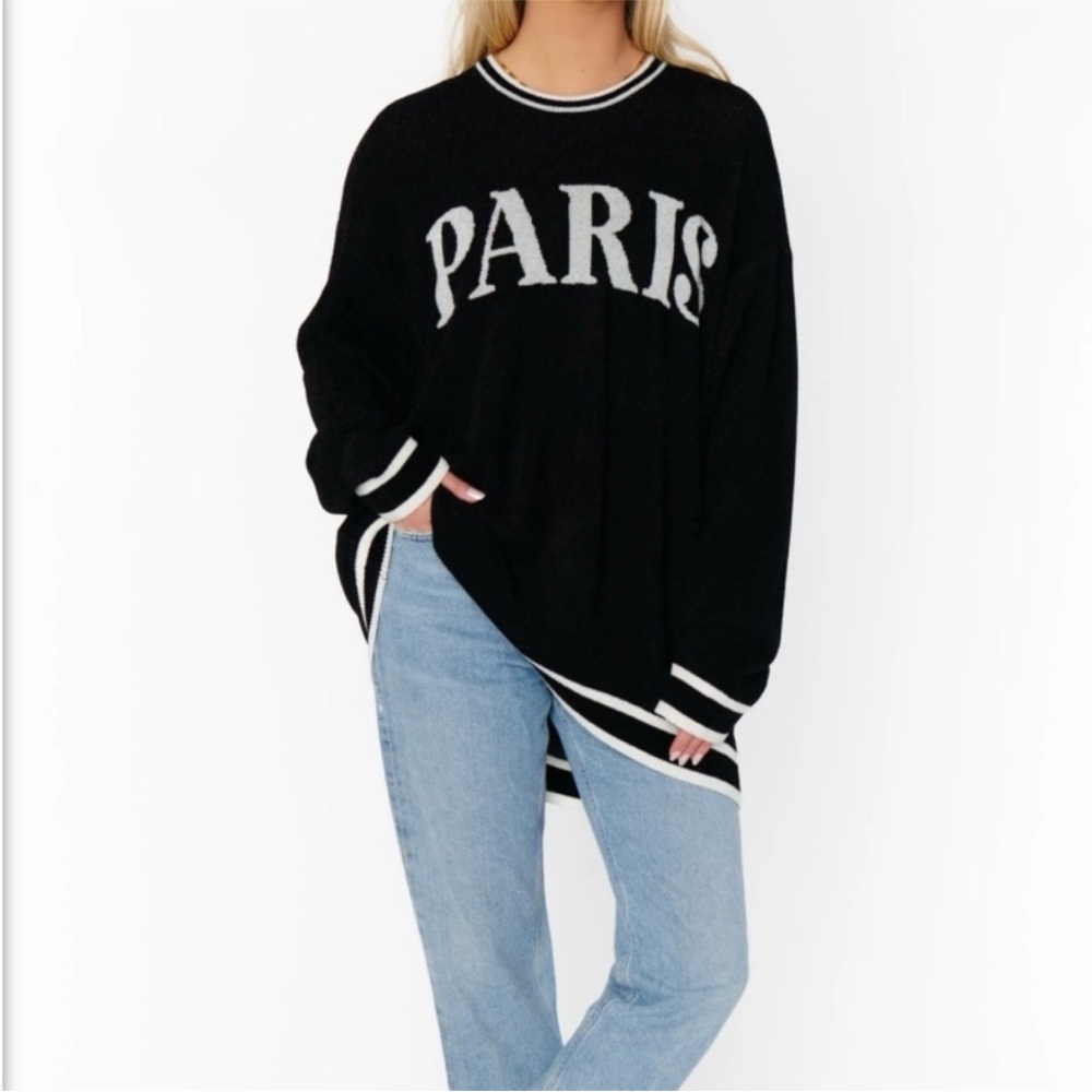 Show Me Your MuMu Adventure Sweater Paris Medium Oversized NWT